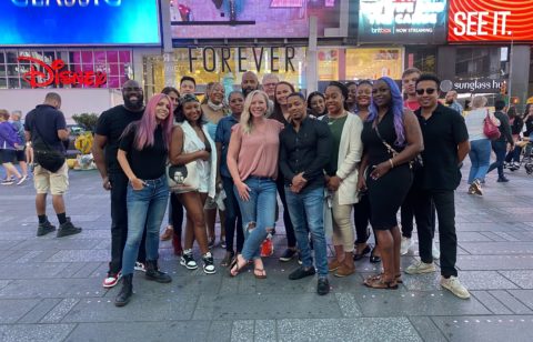 Lindsay and National Debt Relief team in Times Square
